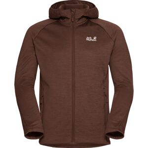Jack Wolfskin Men's Peak District Hooded Full Zip Hot Choc, S Jack Wolfskin Men's Peak District Hooded Full Zip Hot Choc, S