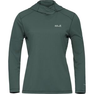 Jack Wolfskin Women's Prelight Suncool Hoody Sago Palm, XL Jack Wolfskin Women's Prelight Suncool Hoody Sago Palm, XL