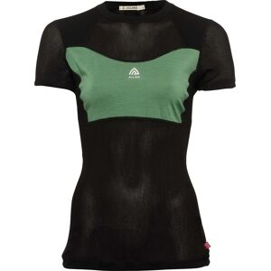 Aclima Women's WoolNet Light T-Shirt Jet Black/Dark Ivy, L Aclima Women's WoolNet Light T-Shirt Jet Black/Dark Ivy, L