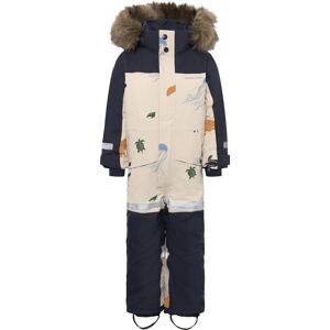 Didriksons Kids' Bjärven SE Coverall 2 Winter Ocean Multi Reflex, 130 Didriksons Kids' Bjärven SE Coverall 2 Winter Ocean Multi Reflex, 130