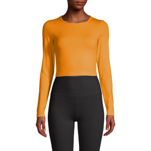 Casall Women's Crop Long Sleeve Sunset Yellow, 42 Casall Women's Crop Long Sleeve Sunset Yellow, 42