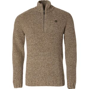 Chevalier Men's Groby Half Zip Wool Pullover Saddle Brown Neps, XXL Chevalier Men's Groby Half Zip Wool Pullover Saddle Brown Neps, XXL