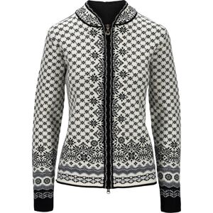 Dale of Norway Women's Solfrid Jacket Off White Black Schiefer Grau, XL Dale of Norway Women's Solfrid Jacket Off White Black Schiefer Grau, XL