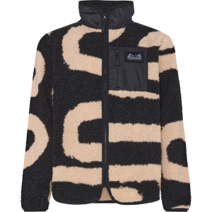 Didriksons Kids' Exa Printed Full Zip 2 Path L Black, 160 Didriksons Kids' Exa Printed Full Zip 2 Path L Black, 160