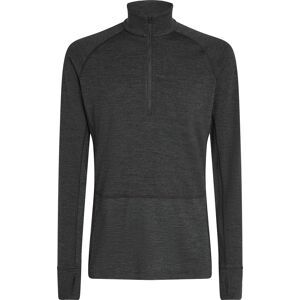 Icebreaker Men's Merino 260 ZoneKnit Long Sleeve Half Zip Jet Hthr, XL Icebreaker Men's Merino 260 ZoneKnit Long Sleeve Half Zip Jet Hthr, XL