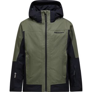 Peak Performance Junior Rider Tech Insulated Jacket Pine Needle/black/, 140 Peak Performance Junior Rider Tech Insulated Jacket Pine Needle/black/, 140