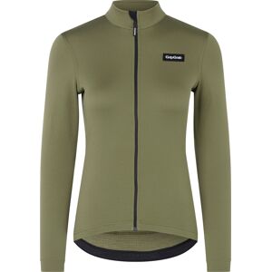 Women's GripGrab EXPLR Merinotech Thermal Long Sleeve Jersey Olive Green, L Women's GripGrab EXPLR Merinotech Thermal Long Sleeve Jersey Olive Green, L