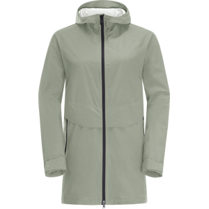 Jack Wolfskin Mainkai Lang Jakke - Vandtæt, åndbar, genbrugsmateriale Jack Wolfskin Mainkai Lang Jakke - Vandtæt, åndbar, genbrugsmateriale