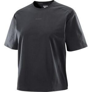 Salomon Women's Trackline Short Sleeve Tee Deep Black, Deep Black/, S Salomon Women's Trackline Short Sleeve Tee Deep Black, Deep Black/, S