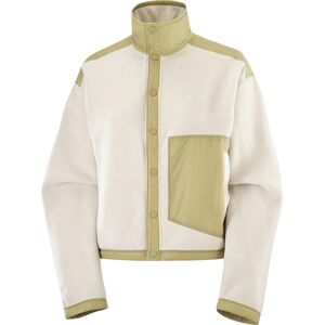 Salomon Women's Chroma Fleece Cardigan Whisper White, M Salomon Women's Chroma Fleece Cardigan Whisper White, M