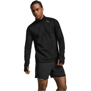 2XU Men's Ignition Hyper-Haptic 1/4 Zip Black/silver Reflective, S 2XU Men's Ignition Hyper-Haptic 1/4 Zip Black/silver Reflective, S