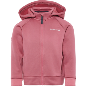Didriksons Kids' Siljan Full Zip Heather Pink, 100 Didriksons Kids' Siljan Full Zip Heather Pink, 100