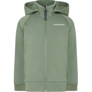 Didriksons Kids' Siljan Full Zip Light Moss, 90 Didriksons Kids' Siljan Full Zip Light Moss, 90
