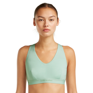 Icebreaker Women's Merino 125 Cool-Lite Sprite Racerback Bra Mint, L Icebreaker Women's Merino 125 Cool-Lite Sprite Racerback Bra Mint, L