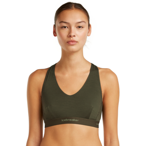 Icebreaker Women's Merino 125 Cool-Lite Sprite Racerback Bra Dk Loden, L Icebreaker Women's Merino 125 Cool-Lite Sprite Racerback Bra Dk Loden, L