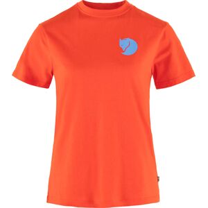 Fjällräven Women's Fox Boxy Logo Tee Flame Orange, L Fjällräven Women's Fox Boxy Logo Tee Flame Orange, L