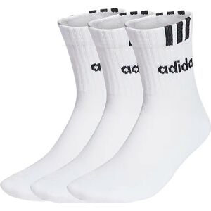 Adidas 3-Stripes Linear Half-Crew Cushioned Socks 3 Pairs White/black, XL (46-48) Adidas 3-Stripes Linear Half-Crew Cushioned Socks 3 Pairs White/black, XL (46-48)