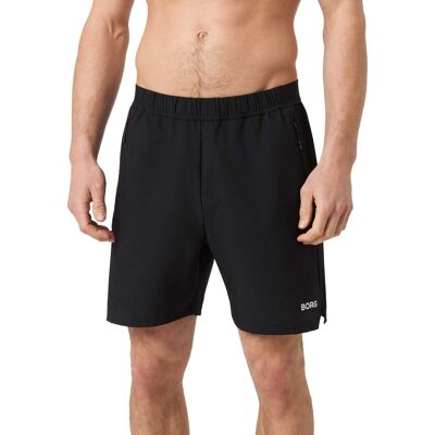 Björn Borg Men's Borg Zip Shorts Black Beauty, XL Björn Borg Men's Borg Zip Shorts Black Beauty, XL