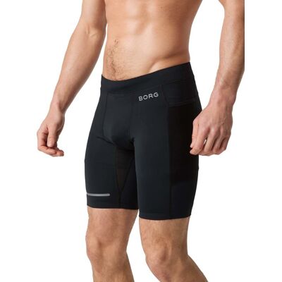 Björn Borg Men's Borg Running Short Tights Black Beauty, XXL Björn Borg Men's Borg Running Short Tights Black Beauty, XXL