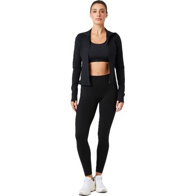 Björn Borg Women's Borg Soft Zip Midlayer Black Beauty, L Björn Borg Women's Borg Soft Zip Midlayer Black Beauty, L