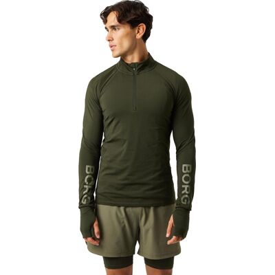 Björn Borg Men's Borg Midlayer Half Zip Rosin, XL Björn Borg Men's Borg Midlayer Half Zip Rosin, XL