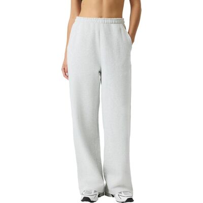 Björn Borg Women's Studio Oversized Straight Sweatpants Ultra Light Grey Melange, XL Björn Borg Women's Studio Oversized Straight Sweatpants Ultra Light Grey Melange, XL
