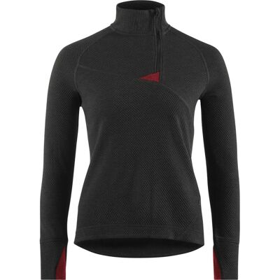 Klättermusen Women's Huge Half Zip Sweater Raven-Burnt Russet, S Klättermusen Women's Huge Half Zip Sweater Raven-Burnt Russet, S