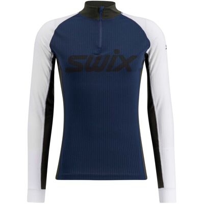 Swix Men's Racex Classic Half Zip Dark Navy/Bright White, L Swix Men's Racex Classic Half Zip Dark Navy/Bright White, L