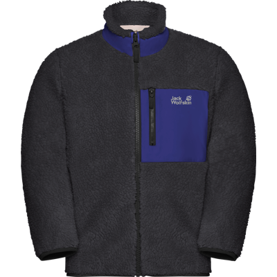 Jack Wolfskin Kids' Ice Curl Jacket Phantom / Glow Ink, 128 Jack Wolfskin Kids' Ice Curl Jacket Phantom / Glow Ink, 128
