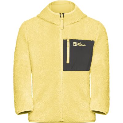 Jack Wolfskin Kids' Ice Curl Hood Jacket Lemon Ice, 140 Jack Wolfskin Kids' Ice Curl Hood Jacket Lemon Ice, 140