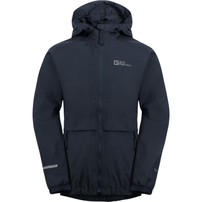 Jack Wolfskin Kids' Rainy Days 2-Layer Jacket Night Blue, 128 Jack Wolfskin Kids' Rainy Days 2-Layer Jacket Night Blue, 128