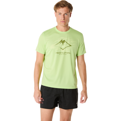 ASICS Herre FUJITRAIL LOGO SS TOP - Lime Grøn / Huddle Gul / Cactus - XS ASICS Herre FUJITRAIL LOGO SS TOP - Lime Grøn / Huddle Gul / Cactus - XS