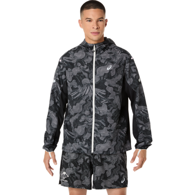 Asics Men's Fujitrail Packable Jacket Performance Black, L Asics Men's Fujitrail Packable Jacket Performance Black, L