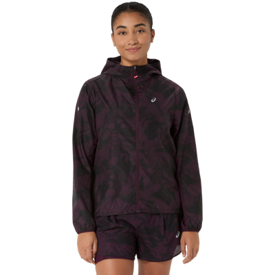 Asics Women's Fujitrail Packable Jacket Dark Aubergine, M Asics Women's Fujitrail Packable Jacket Dark Aubergine, M