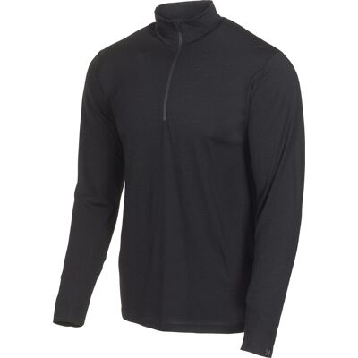 Ivanhoe Men's Underwool Sonny Half Zip Black, M Ivanhoe Men's Underwool Sonny Half Zip Black, M