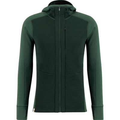 Ulvang Men's Peak Field Hooded Full Zip Midlayer Trekking Green/Beetle Green, XXL Ulvang Men's Peak Field Hooded Full Zip Midlayer Trekking Green/Beetle Green, XXL