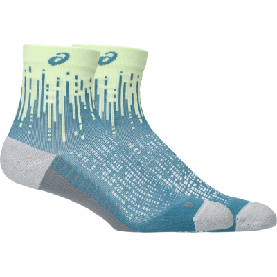 Asics Performance Run Sock Quarter Illuminate Yellow/foggy Teal, S Asics Performance Run Sock Quarter Illuminate Yellow/foggy Teal, S