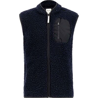 Ulvang Unisex Re Orbit Vest Wool Pile Navy Blue, L Ulvang Unisex Re Orbit Vest Wool Pile Navy Blue, L