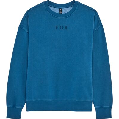 Fox Men's Wordmark Oversized Fleece Crew Twilight, L Fox Men's Wordmark Oversized Fleece Crew Twilight, L