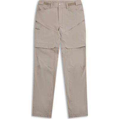Bergans Men's Convertible Zip-Off Softshell Pants Rock Taupe, 52 Bergans Men's Convertible Zip-Off Softshell Pants Rock Taupe, 52