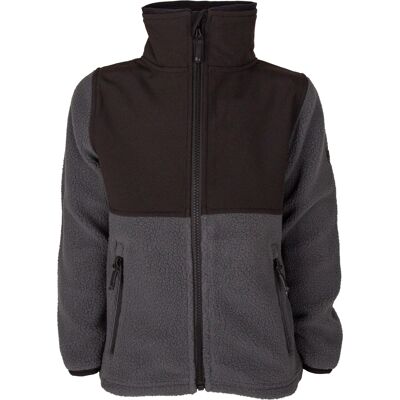 Lindberg Kids' Ramund Pile Jacket Anthracite, 90 Lindberg Kids' Ramund Pile Jacket Anthracite, 90