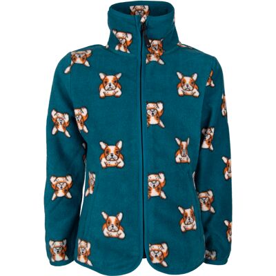 Lindberg Kids' Luleå Fleece Jacket Dark Teal, 80 Lindberg Kids' Luleå Fleece Jacket Dark Teal, 80