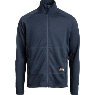 Lundhags Men's Tived Merino Full Zip Deep Blue, S Lundhags Men's Tived Merino Full Zip Deep Blue, S