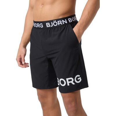 Björn Borg Men's Borg Shorts Black Beauty/White, M Björn Borg Men's Borg Shorts Black Beauty/White, M
