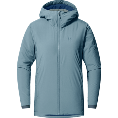 Haglöfs Mimic Alert Hood - Jakke, Kvinde, Steel Blue, S Haglöfs Mimic Alert Hood - Jakke, Kvinde, Steel Blue, S