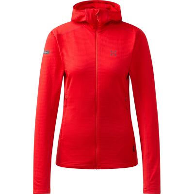 Haglöfs Women's L.I.M Mid Multi II Hood Tech Red, L Haglöfs Women's L.I.M Mid Multi II Hood Tech Red, L