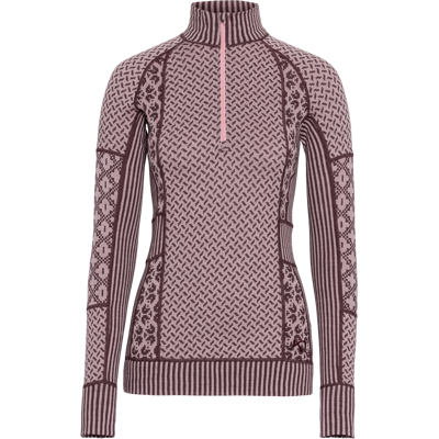 Kari Traa Women's Smekker Half Zip Cocoa Powder, S Kari Traa Women's Smekker Half Zip Cocoa Powder, S