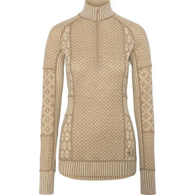 Kari Traa Women's Smekker Half Zip Mocha, L Kari Traa Women's Smekker Half Zip Mocha, L