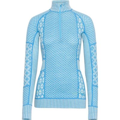 Kari Traa Women's Smekker Half Zip Ocean, XS Kari Traa Women's Smekker Half Zip Ocean, XS