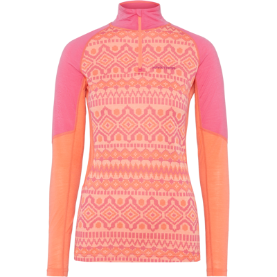 Kari Traa Women's Malia Half Zip Bubblegum, S Kari Traa Women's Malia Half Zip Bubblegum, S